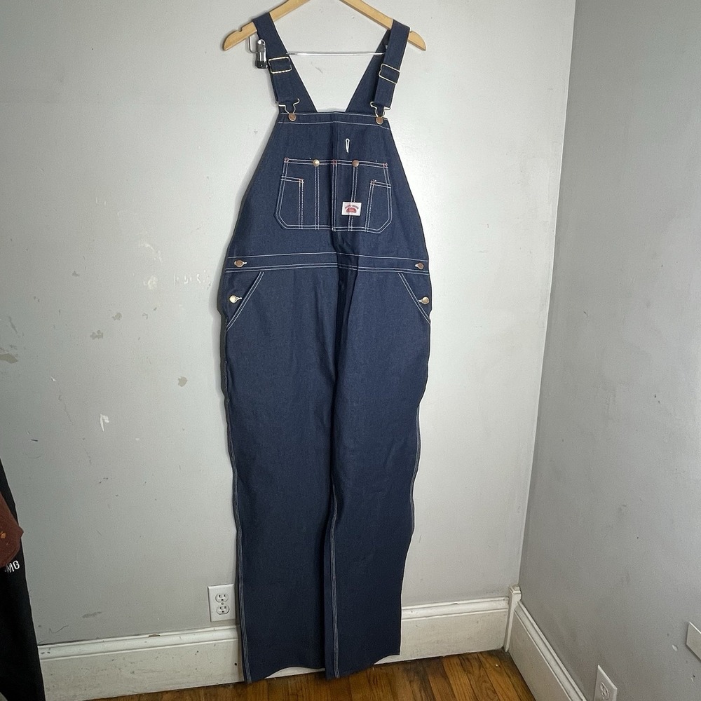 NWT‎ Vintage Round House American Made Carpenter Jeans Mens 40x32 Blue Denim USA
